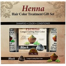 OKAY 3 Pc Henna Hair Color Treatment Gift Set - 23.64 oz