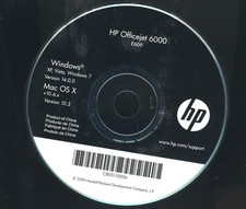 HP Officejet 6000 CD. Windows XP, Vista, Windows 7, Mac OS X v10.6x