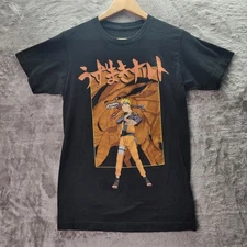 Naruto Shippuden Sasuke Double Sided Graphic T-Shirt Adult Size Medium Anime Tee