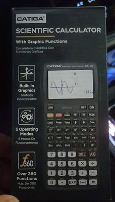Catiga CS-229 Scientific Calculator with Graphic Functions and LCD Display