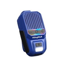 Wearabletooth Speaker, Clip-On Portable Speaker with Built-in Mics Hands Blue