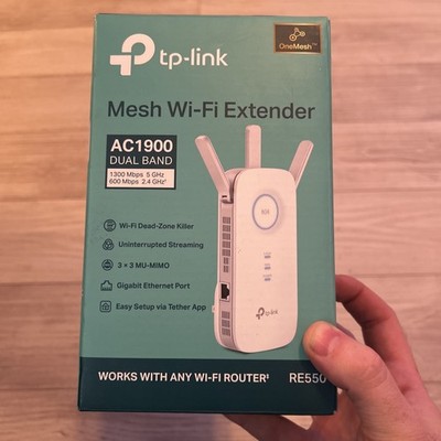 TP-Link RE550 AC1900 Wireless Dual Band Wi-Fi Range Extender Booster