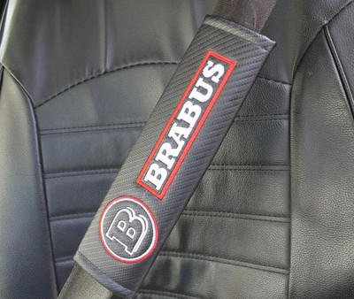 Brabus Auto-Sicherheitsgurtbezug Gurtschoner aus Schwarz Sicherheitsgurt  1-4stu