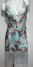 Victoria  s Secret Floral Lace Long Nightgown M Slip Dress Lovely