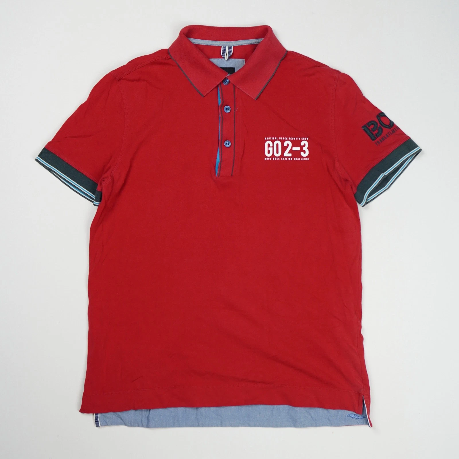 Hugo Boss Men's Pima Cotton Polo Shirt M Red