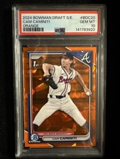 2024 1st Bowman Chrome Draft Sapphire Edition Orange Cam Caminiti BDC-20 #17/25