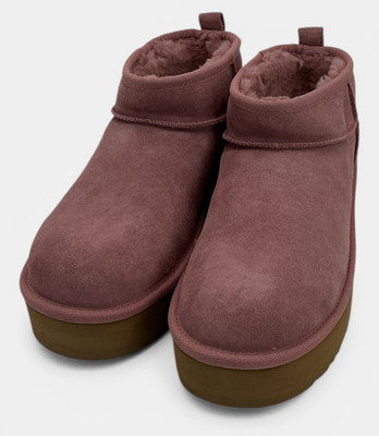 UGG Classic Ultra Mini Platform Big Kid's Size 6 Pink Dawn Boots
