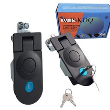 2PCS Compression Latches Black Powder Coated Zinc Alloy Compression Latch Flu...