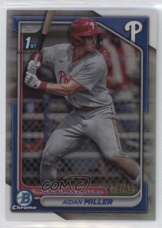 2024 Bowman Chrome Prospects Refractor /499 Aidan Miller #BCP-27