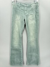 Pilcro Jeans Womens 25 Green The Icon Mid Rise Corduroy Bootcut Stretch Pants