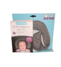    JJ Cole Head Support 2 Piece 2 Toned Gray Grows With Baby