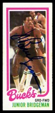 Junior Bridgeman Autographed 1980-81 Topps Card #146 Milwaukee Bucks