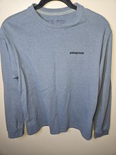 Patagonia Blue Regular Fit Graphic Logo Long ...