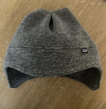 Patagonia Kids Grey Fleese Winter Hat Size Large 12-14 Youth