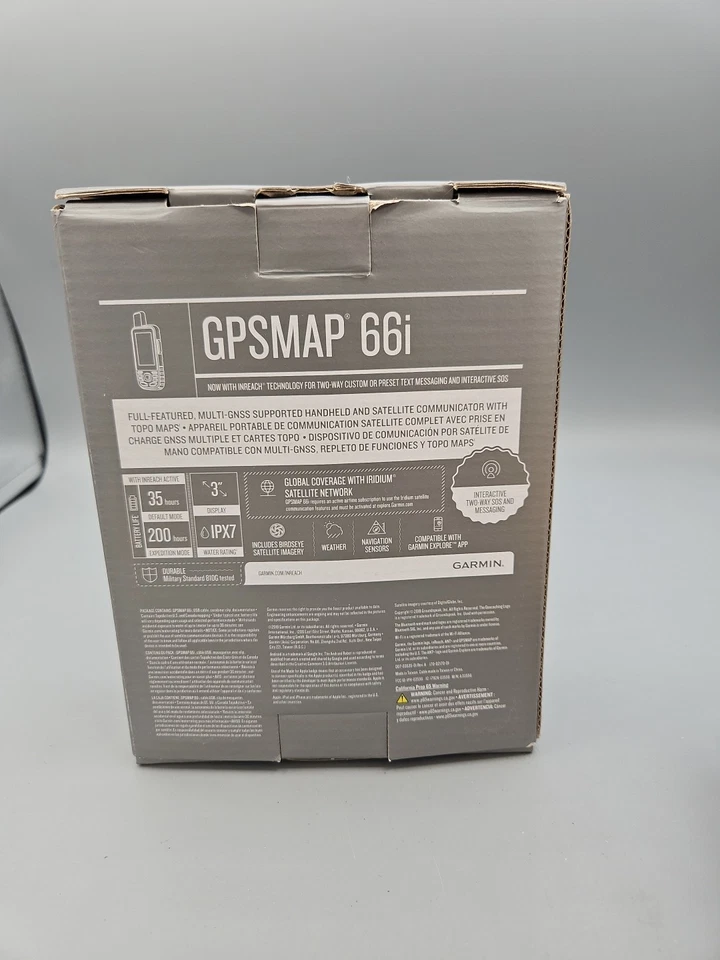 Garmin GPSMAP 66i Rugged Handheld GPS Map and Satellite Communicator Inreach SOS - Image 4 of 4