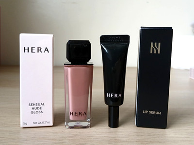 HERA Sensual Nude Gloss 401 Nudist 5g + HERA Intense Lip Serum 2g