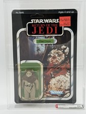 Vintage 1983 Kenner Star Wars Chief Chirpa ROTJ 65 Cardback AFA 80  Y-NM