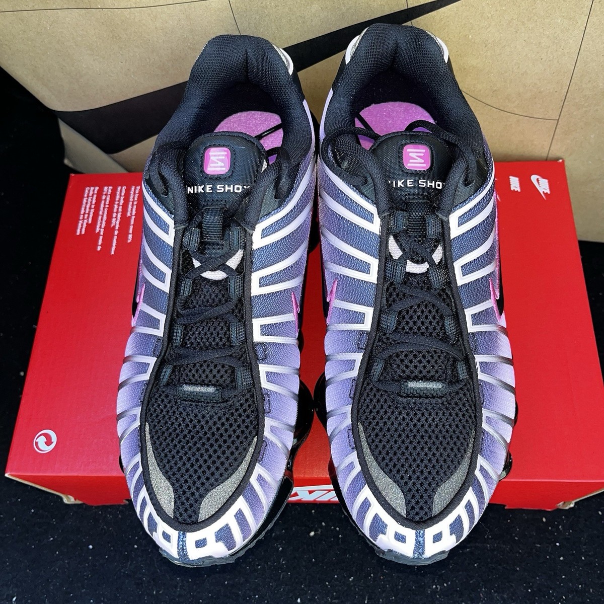 Size 8 - Nike Shox TL Black Playful Pink W for sale online | eBay