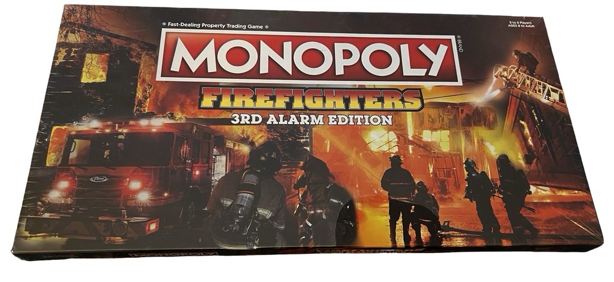 Monopoly Firefighters: 3rd Alarm Edition • 6 Custom Tokens • New