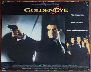 Pierce Brosnan James Bond agent 007 GOLDENEYE original 1995 Lobby Card 623 a