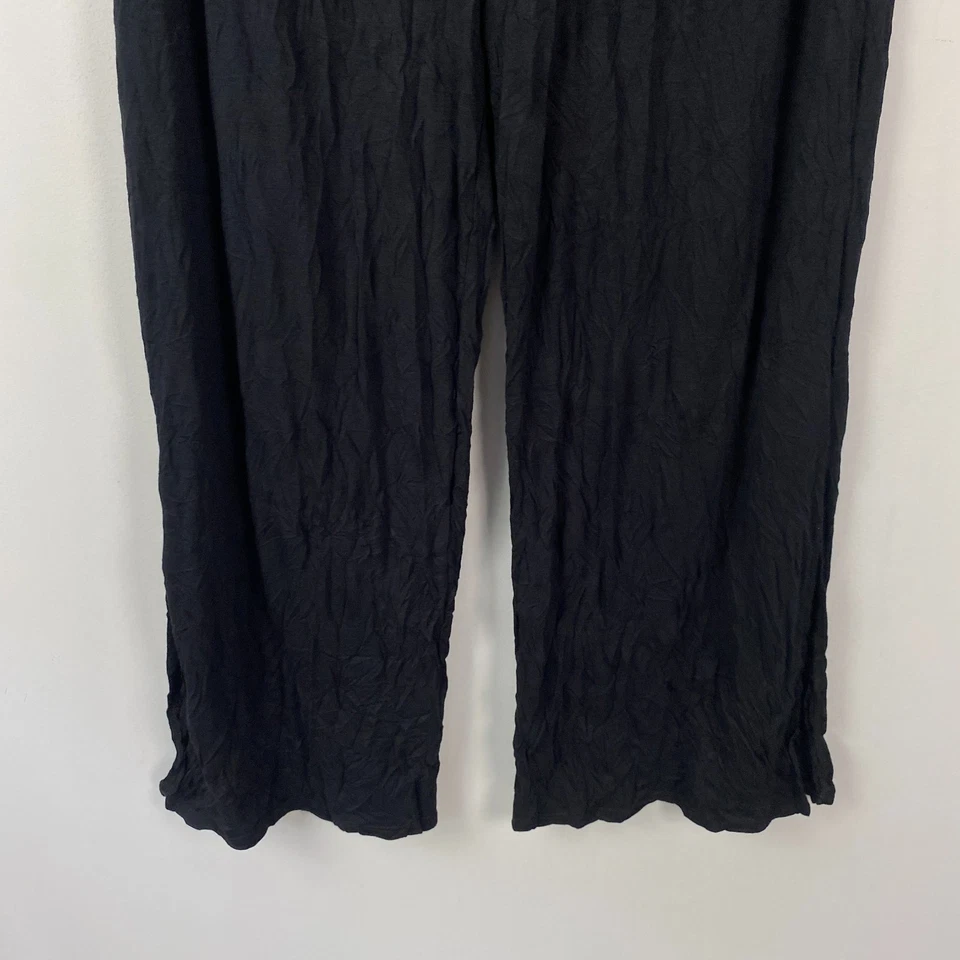 Pantalón corto Chalet Et Ceci Larshell talla mediana Lagenlook arrugado lazo dobladillo Foto 3 de 4