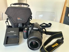 Nikon D3100 DSLR Camera + 18-55mm Lens, Case, Battery, Charger & 32GB SanDisk Ca