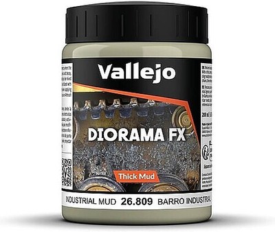 Vallejo INDUSTRIAL THICK MUD 200ml - Hobby and Model Paint - #26809