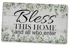 Christian Door Mat Welcome Door Mat Outside Bless This Home and All Who Enter