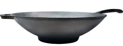 Carolina Cooker  Preseasoned Cast Iron Wok, 12''