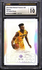 2016 NATIONAL TREASURES COLLEGEATEFLAWLESS JAYLEN BROWN ROOKIE RC CSG 10