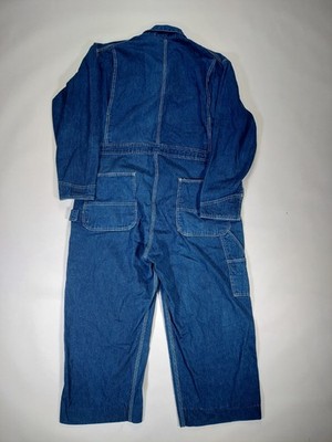 Vintage Pointer Brand Coveralls Denim Jumpsuit Men's Size 43x23