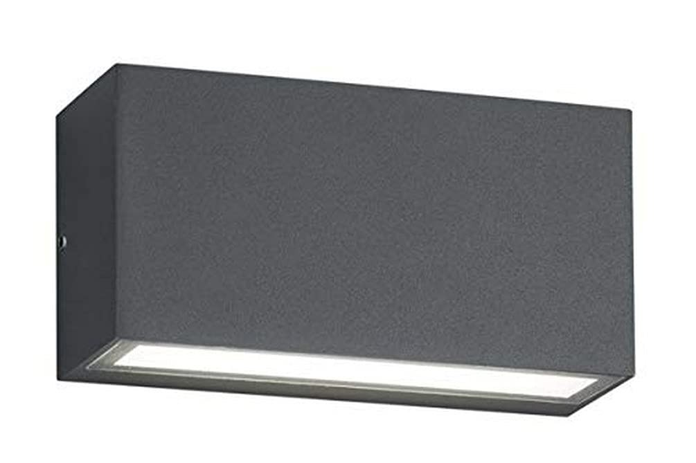 Applique murale d'extérieur haut de gamme en aluminium mat Trent