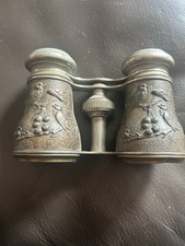 Antique Chevalier Paris Opera Glasses Binoculars Art Nouveau Birds 