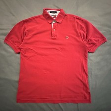 Vintage 90s Tommy Hilfiger Polo Lion Crest Embroidered Logo Mens M Shirt 00s Y2K