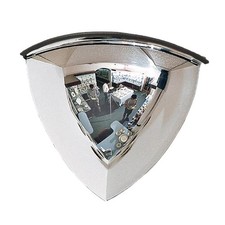 19 Inch Quarter Dome Mirror Security and Safety Corner Mirror 1/4 Dome Convex...