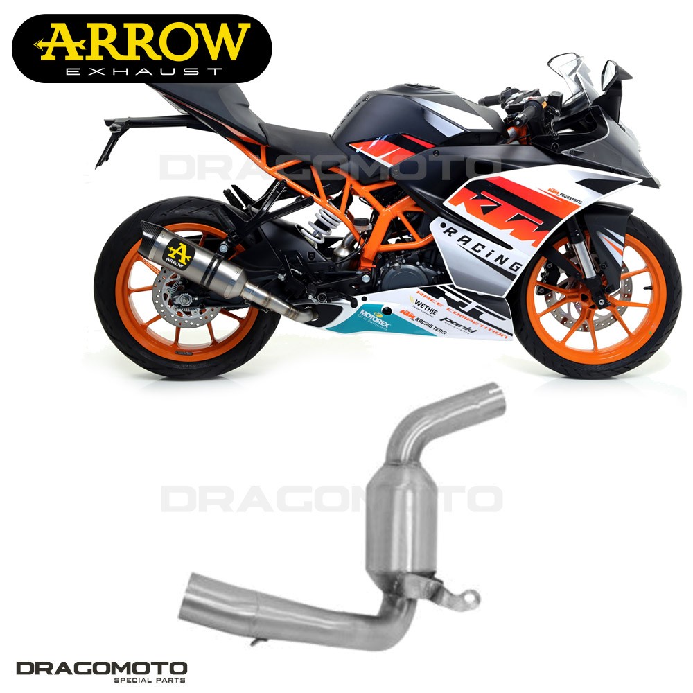 Tuyaux KTM RC 125 ARROW échappement homologué Kat pour moto sportive 2015 2016