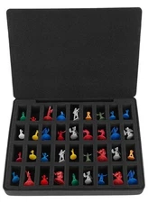 EVA Minature Figure Box - 36 Slot Figurine Carrying Hard Case,Pre-grooved foam