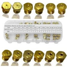 2X(Propane LPG Brass  Burner Nozzle Conversion Kit (36Pcs) - M6x0.75 mm Gas9150
