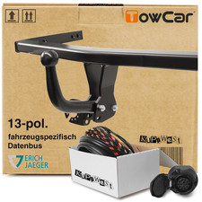 Für Skoda Octavia II 1Z3 TowCar Anhängerkupplung starr & 13poliger E-Satz NEU