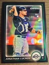 2010 Bowman Chrome Refractor #200 Jonathan Lucroy Rookie Brewers