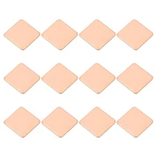 12 Pcs Heatsink Copper Pad Shim IC Chipset GPU Thermal Heatsink (15x15x0.6mm)