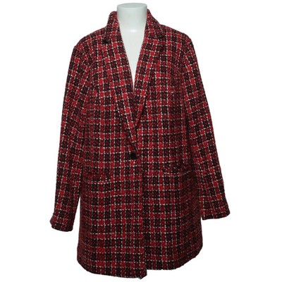 Bodyflirt, Mantel, Damen, Größe: 44, Rot/Schwarz/Weiß, Polyester, Karo #vHw
