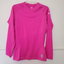 Nike Pro Damska Medium M Długi rękaw Kompresyjna warstwa bazowa Koszula Gorący róż