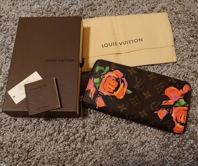 Louis Vuitton Steven Sprouse Monogram Rose Zippy Wallet