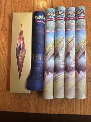 6 Stück Pokemon Playmat - Charizard Vmax, Mew Arceus, Radiant Eevee