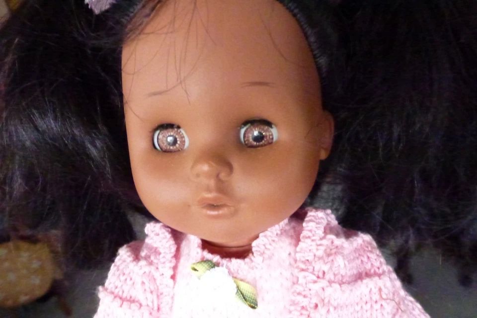 Poupée Noire Vintage 28cm - bon état, voir photos. - Photo 2/4