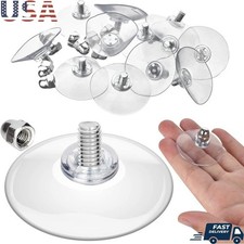 Suction Cups W/ Stainless Steel Screws Window Mounting  Secure Decorations New