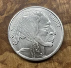 1 Troy oz Indian Buffalo .999 Fine Silver Round