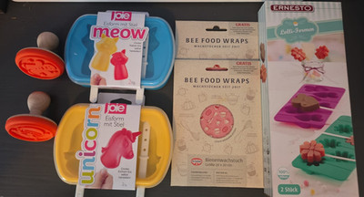   Küchen- & DIY Set   Eisformen, Bienenwachstücher & Cakepop-Formen   NEU/OVP