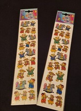 Vintage Teddy Bear Stickers. 2 New Sheets. Sparkly, Great Details. Adorable